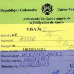Rossiya fuqarolari uchun Gabonga vizalar
